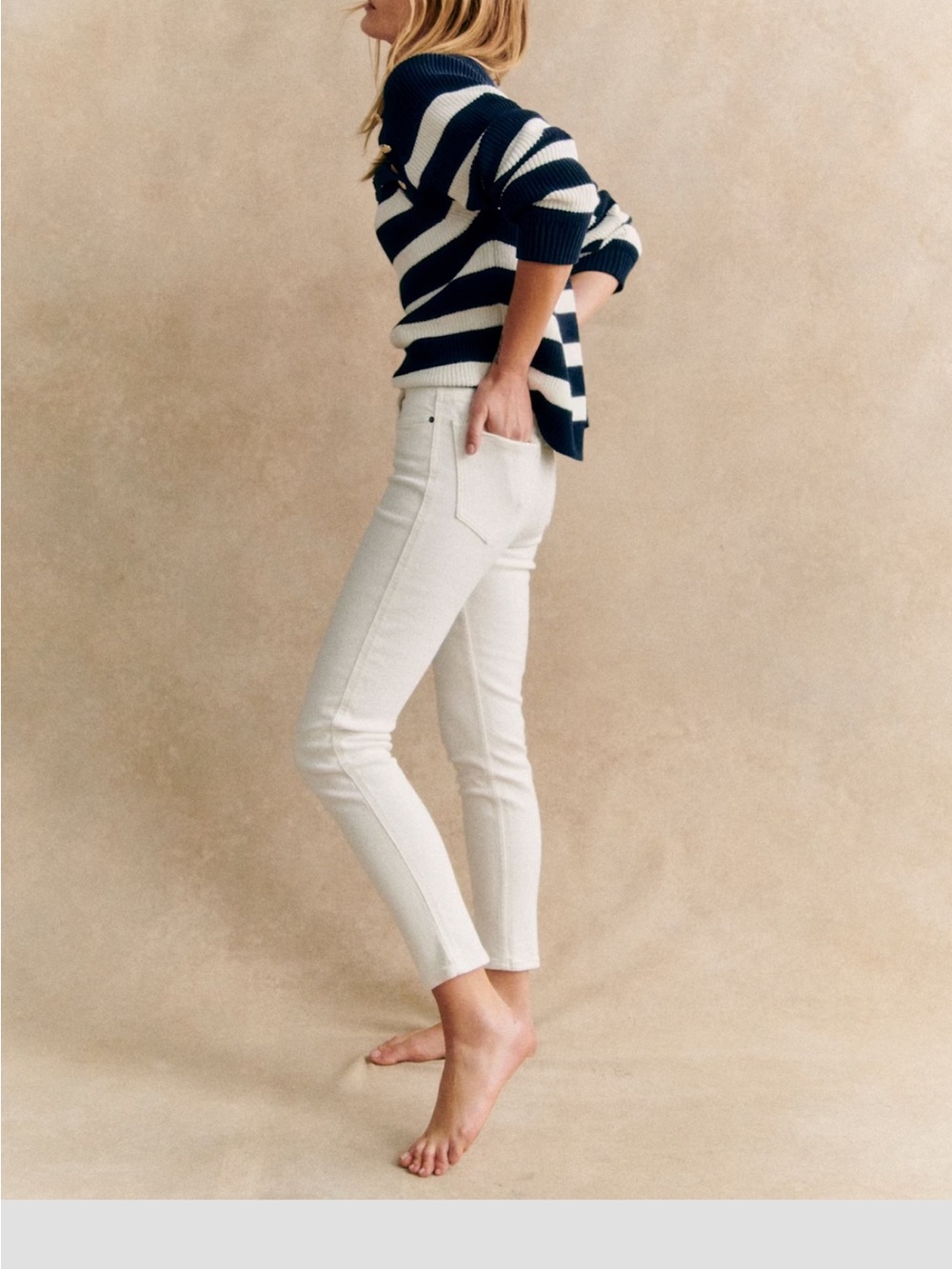NWT SÉZANE LE SLIM PARFAIT Ecru jeans